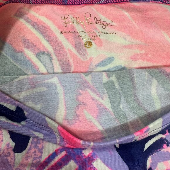 NWOT Lilly Pulitzer Audelia Off Shoulder Long Sleeve Top Multicolor Print Size L - Picture 5 of 6
